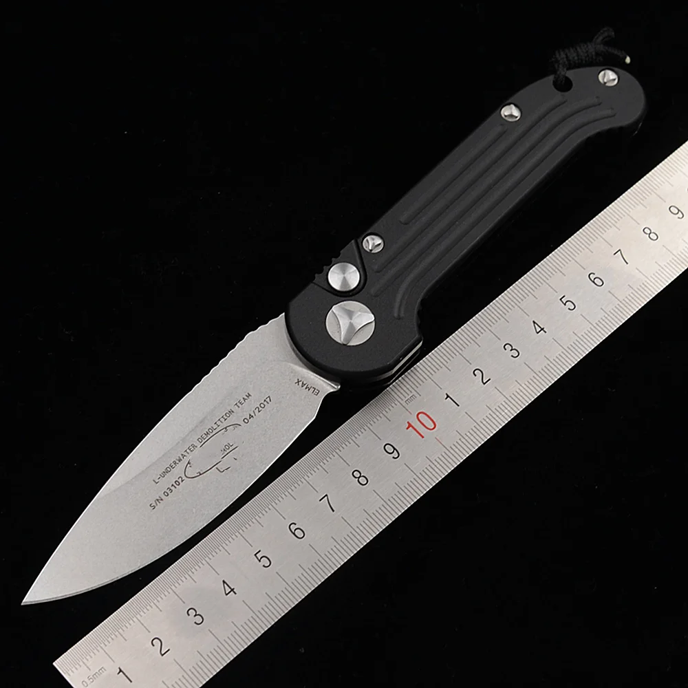 JUFULE MT2017 Underwather Flipper folding Elmax blade Aluminum handle outdoor tactical camping hunting EDC tool kitchen knife