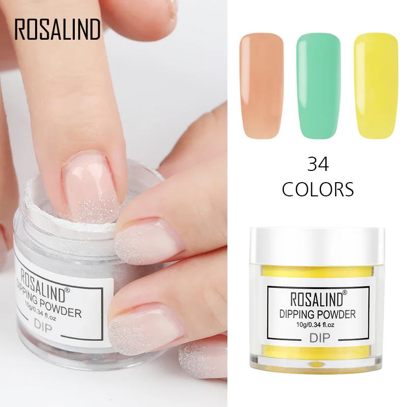 Rosalind 30 цветов пудра для ногтей мягкая тонкая красота порошки для ногтей Дизайн ногтей декорация пыль LRD
