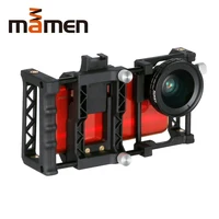 كيج تصوير الافلام بالهاتف MAMEN مع عدسة 0.45x 2-in-1 Wideangle Macro