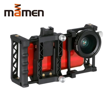 

MAMEN Photography Kit Mobile Phone Stabilizer Gimbal Holder With 0.45x 2-in-1 Wideangle Macro Len For Smartphone Video Photo