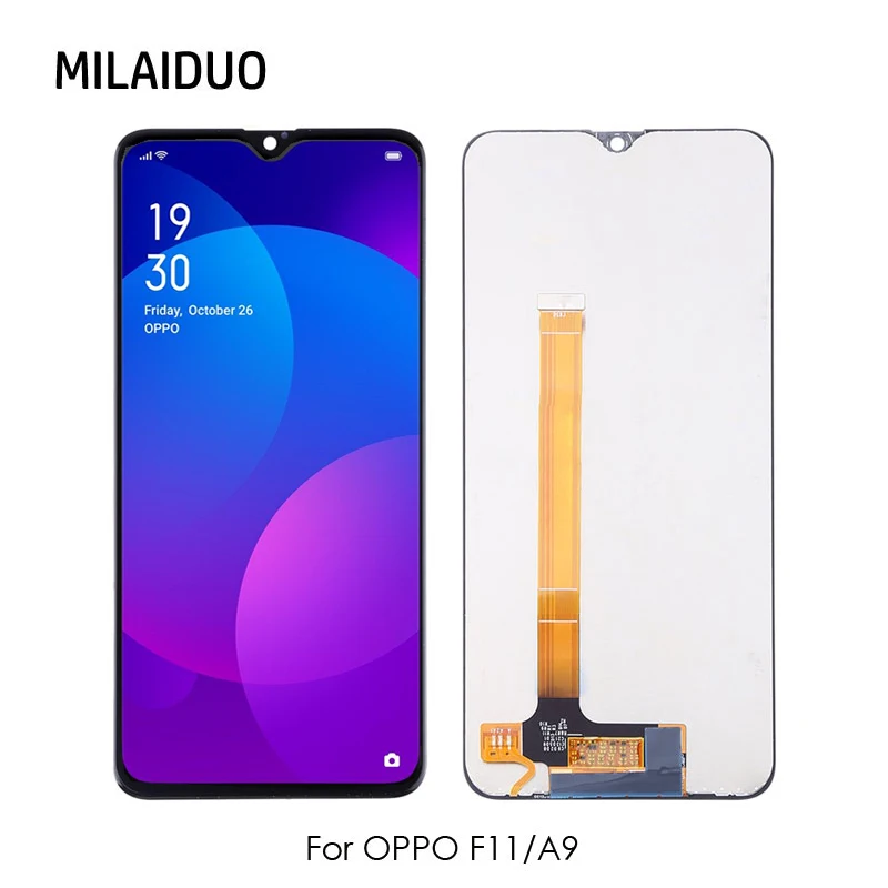

For OPPO F11 A9 CPH1913 CPH1911 LCD Display Touch Screen Assembly Replacement without Frame AAA Quality 6.53 inch