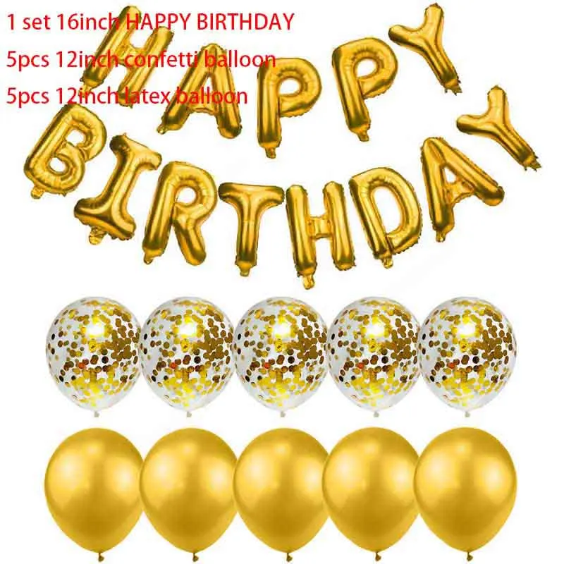 10 шт. воздушные шары с конфетти цвета розовое золото Air Deco день рождения латексные шары для свадьбы и дня рождения вечерние украшения Дети Baloon S8XN - Цвет: golden