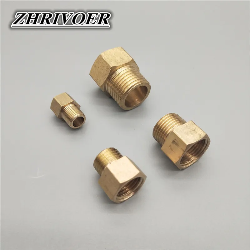 Copper M/F 1/8" 1/4" 3/8" 1/2" 3/4" BSP Male to Female Thread Brass Pipe Fitting Coupler Adapter Hex Pipe Connector Water Gas|Pipe Fittings| - AliExpress