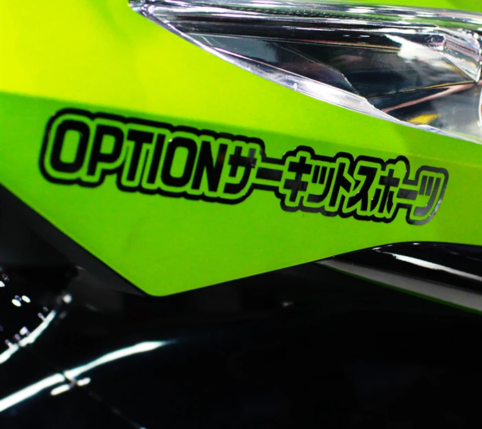 2x JDM HF OPTION Japanese Car Styling Auto Body Window Sticker Decals 15x2cm | Автомобили и мотоциклы