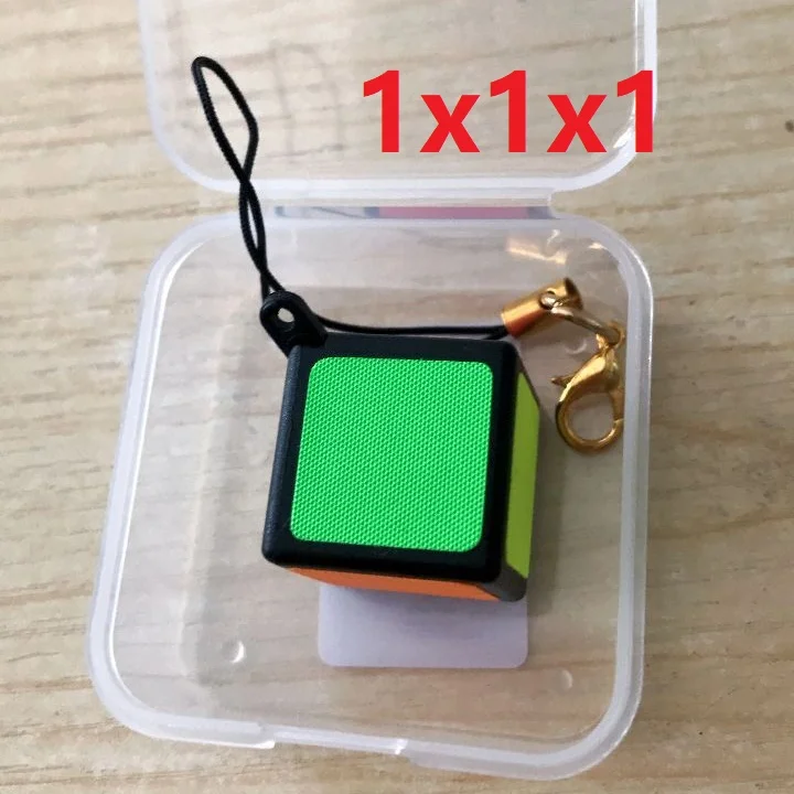 Новейший мини брелок ZCUBE 1x1 волшебный куб головоломка 2 см игрушка 1x1x1 с