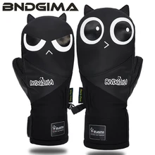 Женские лыжные перчатки мужские перчатки для сноуборда Детские перчатки для катания на лыжах ветрозащитные водонепроницаемые износостойкие спортивные перчатки унисекс