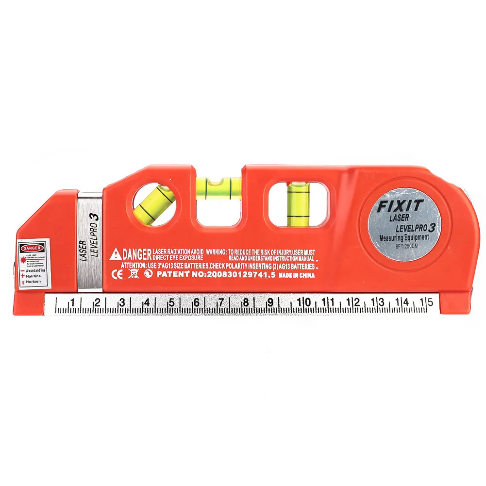 Инструменты лазерный Выравнивающий уровень с размером горизонтальный измерительный метр вертикальный измерительный Laserlevel для дома и сада
