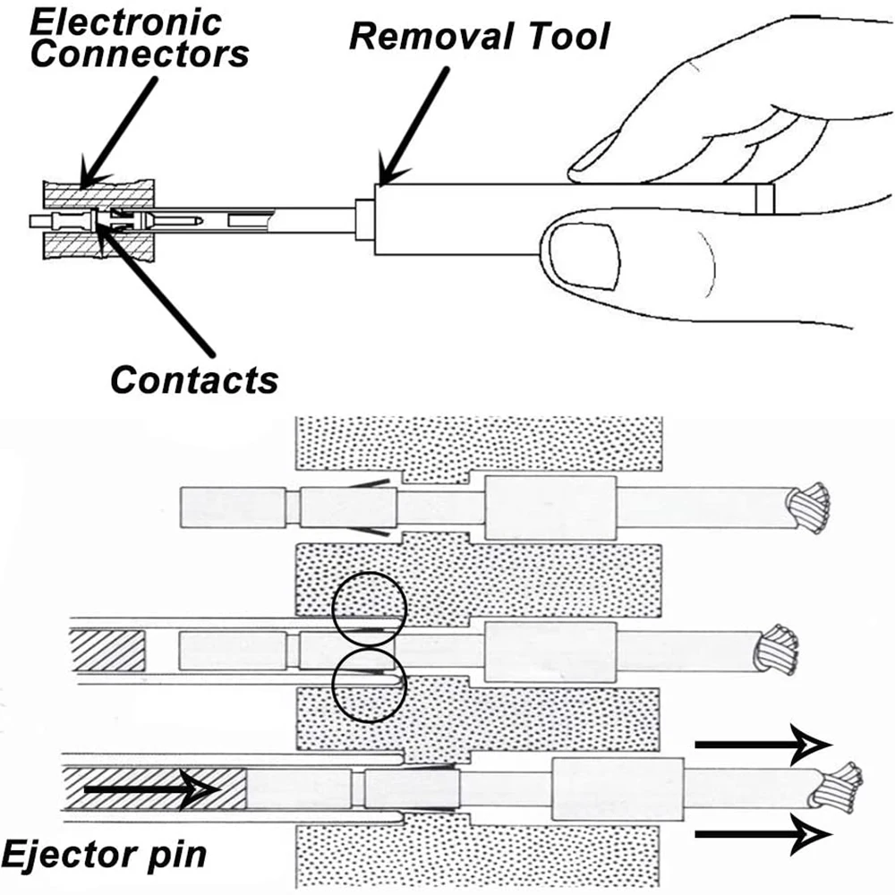 JRready ST5135 Removal Tool Kit DRK12B(M81969/19-02) DRK16B (M81969/19-01) DRK20B(M81969/17-03) MIL-Spec Extraction Tool Kit 2