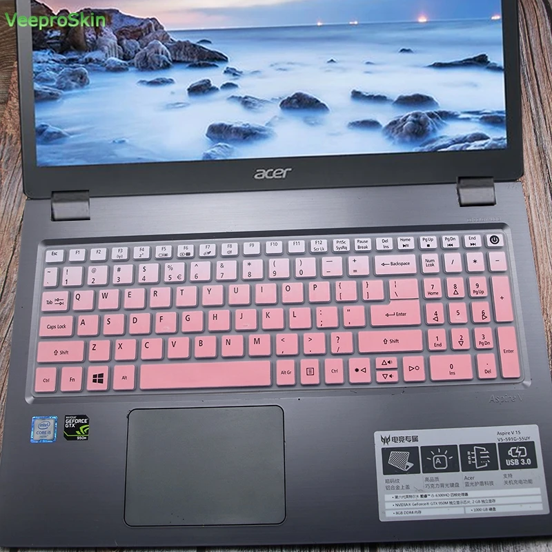 15 6 дюймовая силиконовая защитная накладка на клавиатуру для Acer Aspire e15 E5 573G 532 V3 574 F5