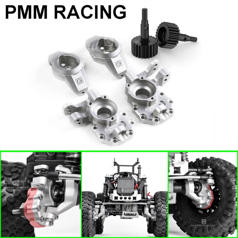 โลหะพวงมาลัยชุดAckerman 'S Kingpinครีบพวงมาลัยที่นั่งCสำหรับ1/10 RC
