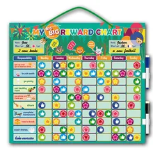 

Creative Reusable Kids Magnetic Rewards Chart Behavior Educational Toy Kids Schedule Living Habits Home for Kids