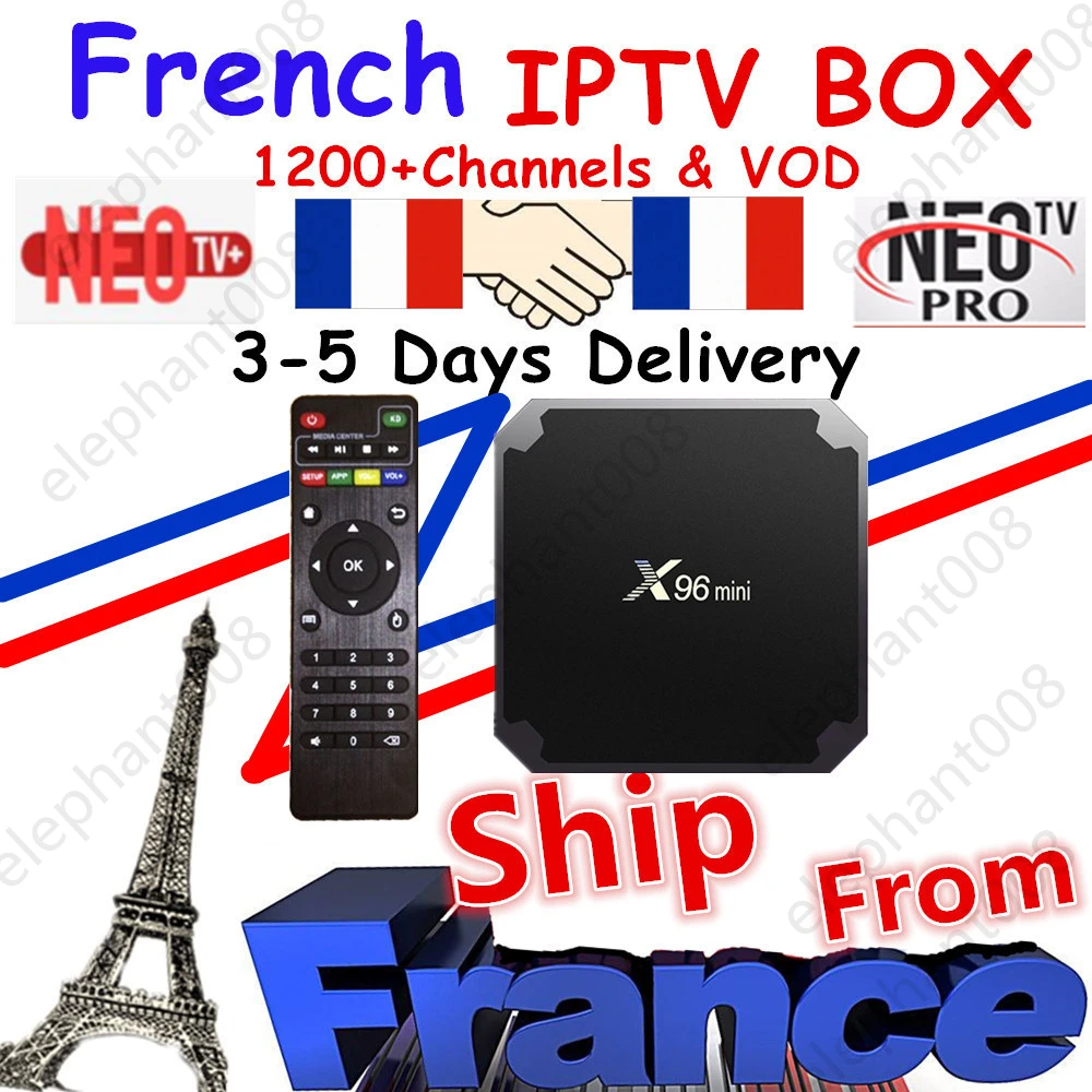 

Best French IPTV Box X96 mini Android TV Box with 1200+ 1 Year IPTV Europe France Arabic Africa Morocco football Smart IPTV Box