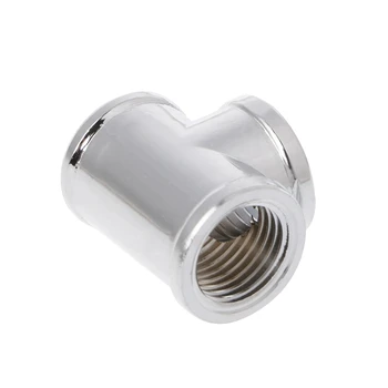 

T-Shape G1/4" Thread 3-Way Inner Teeth Connector Computer Water Cooling Fitting