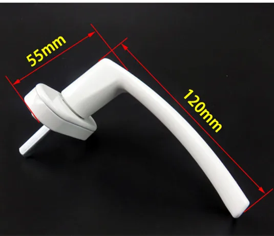 Durable Zinc Alloy White Espagnolette Window Handle UPVC Casement Window Handles Replacement Hardware Door Handles