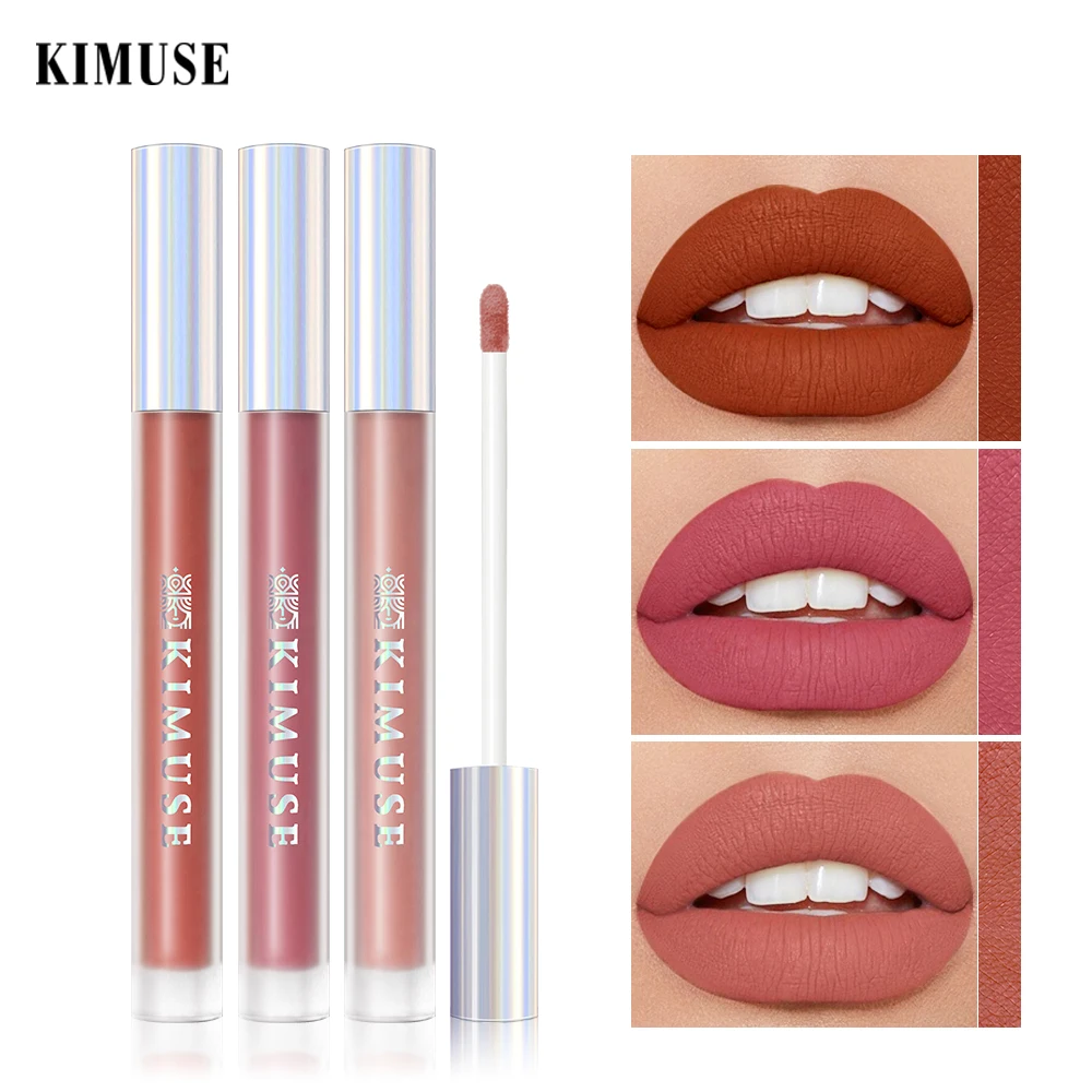 

KIMUSE Air Creamy Velvet Liquid Lipstick Matte Lipstick Lip Gloss Waterproof Long-lasting Soft Lip Cream Lip Makeup Cosmetics