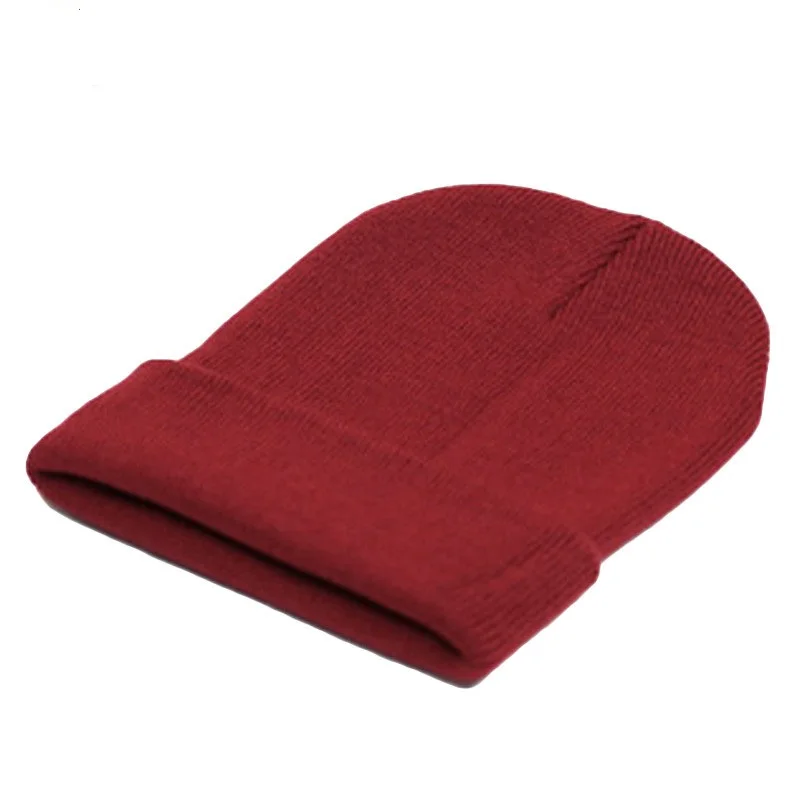 mens skully hat Solid  Unisex  Winter Autumn  Skullies & Beanies Knitting Bonnets new era skully beanie