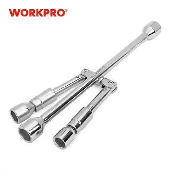 

WORKPRO Socket Wrench Cross Wrench 4 Way Folding Wrench Car Repair Tools Tyre Remover Mounting Spanner