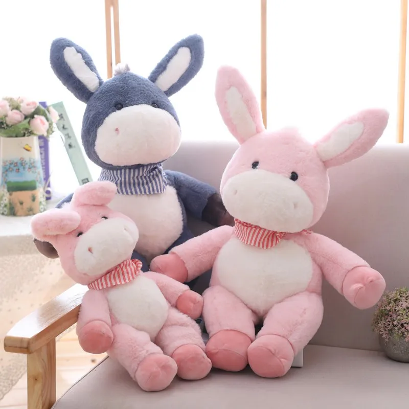 45 см, 65 см, 75 см, мультфильм, девочки, ребенок, мягкий Ослик, мягкие Kawaii, милые животные, Рождество, день рождения, плюшевые куклы, детская игрушка, Новогодний подарок
