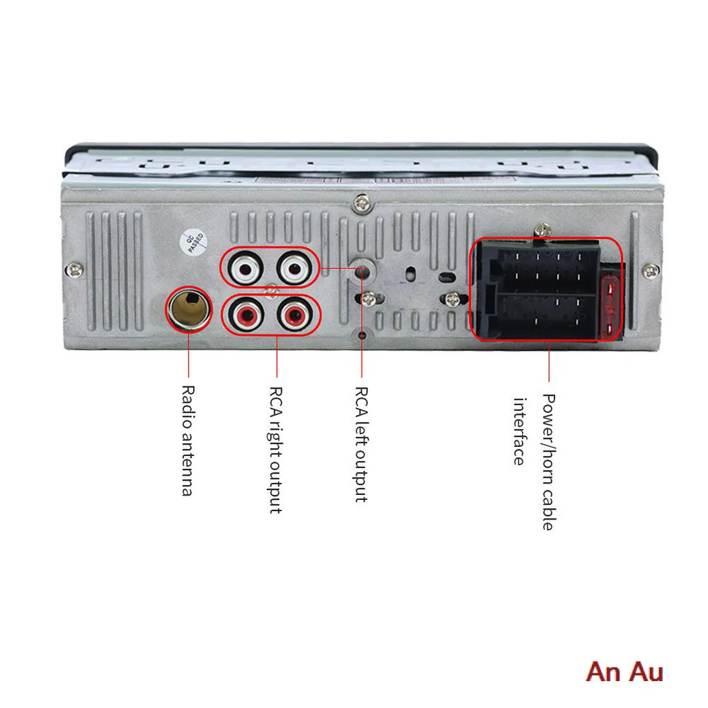 Автомобильный плеер Bluetooth громкая связь MP3 AUX функция RCA аудиовыход может быть