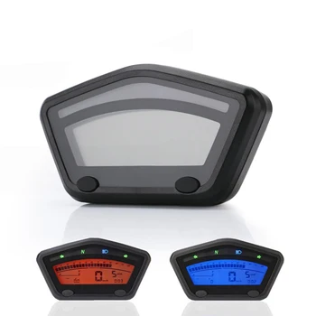 

1pcs 12V Universal Mini Motorcycle LCD Display Speedometer Odometer Gear RPM Fuel Gauge