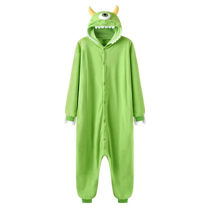 

Kigurumis Cartoon Mike Couples Pajamas Women Men Adult Onesie Jumpsuit Pyjamas Animal Monster Sleepwear Winter Warm Festival