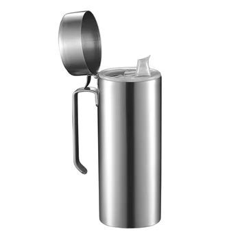 

BBQ Dispenser Can Oil Bottle Container Pot Cooking Storage Olive Durable Filter Kitchen With Lid Stainless Steel Leakproof