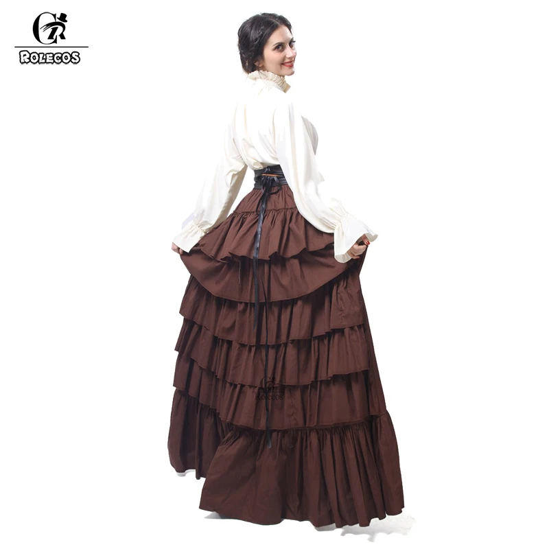 ROLECOS Готическая Лолита платье Для женщин Средневековый Ренессанс в