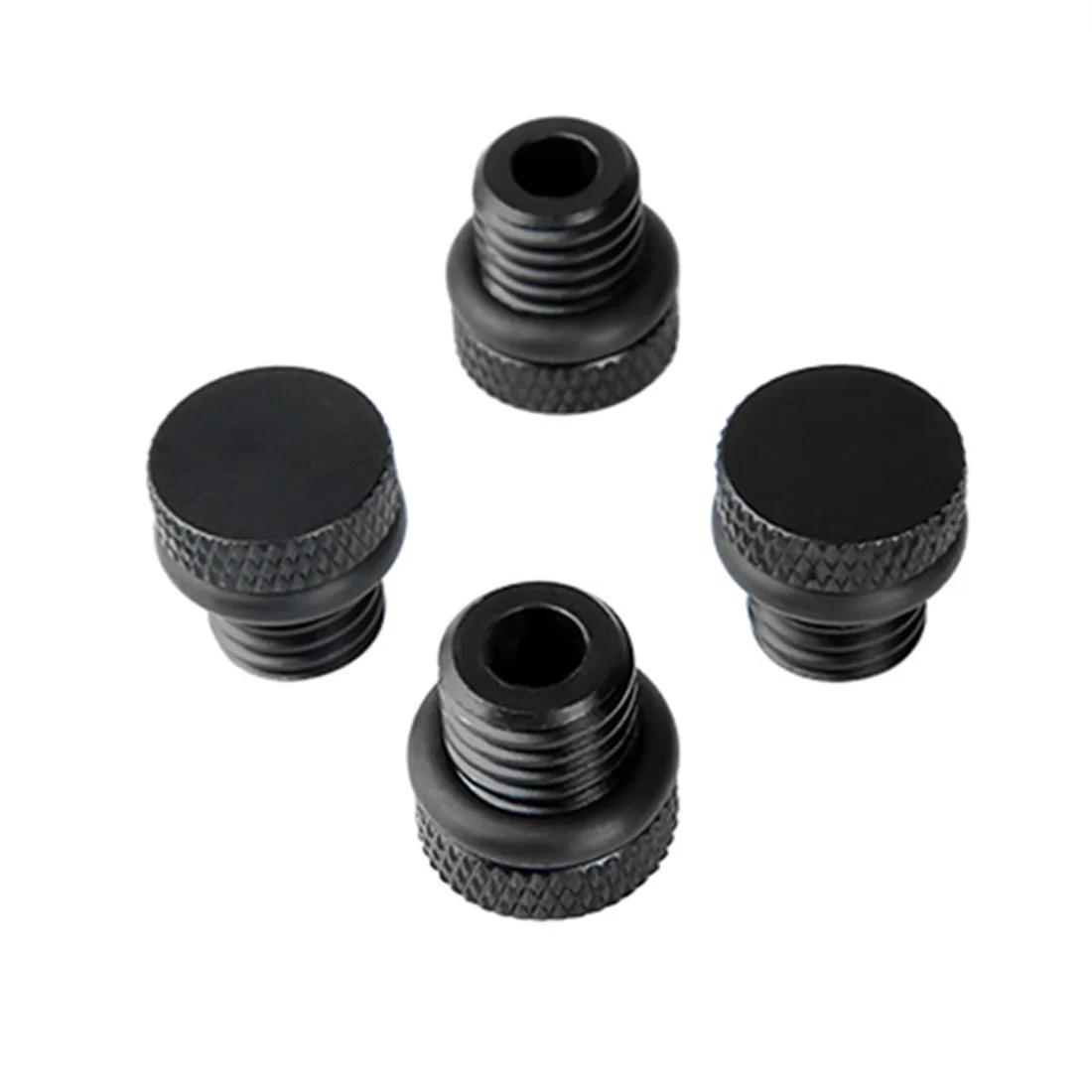 Aluminum Alloy M12 Threaded Anti-drop Pipe Cap for Dia 15mm Rod Tube Pole Accessory for DSLR Camera Follow Support Photography