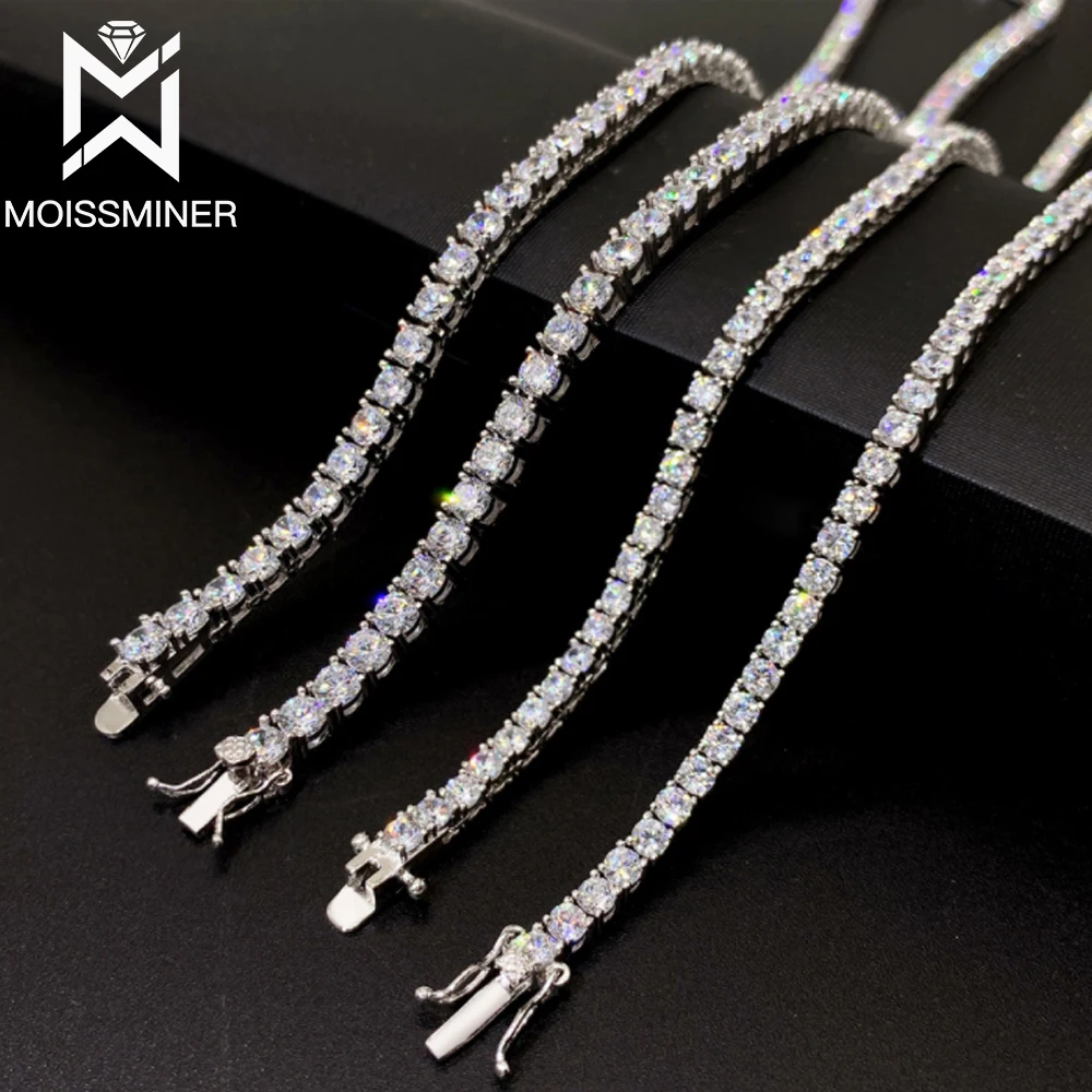 2mm Moissanite S925 Tennis Chain 