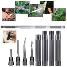 Походная тактическая ручка унисекс треккинг полюс 2 цвета путешествия трость портативный инструмент выживания Спорт на открытом воздухе внедорожный