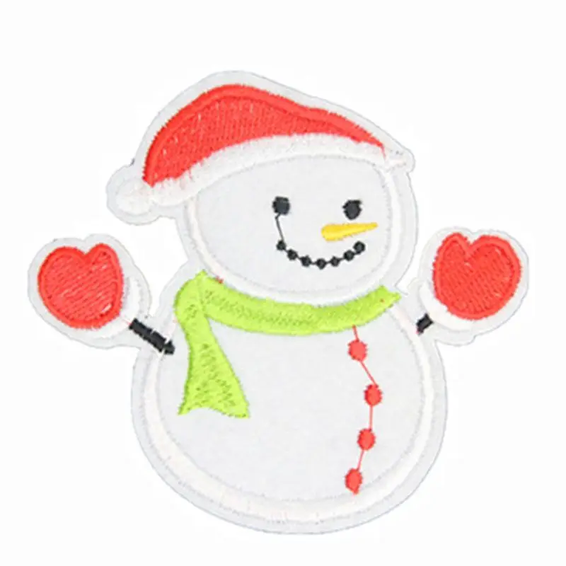 Christmas Style Embroidery Patch Heat Transfers Iron On Sew On Patches Q6PE Christmas Style Embroidery Patch Heat Transfers Iron On Sew On Patches Q6PE