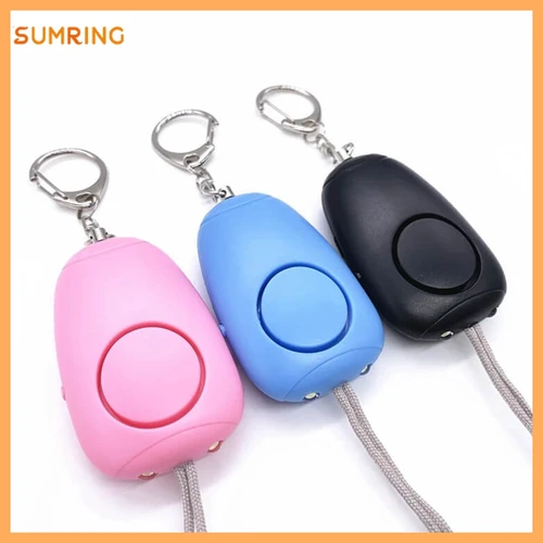 USB 충전식 자기 방어 개인 비상 SOS 경보 시스템 키 체인, 맞춤형 안전 경보, 1 개 3
