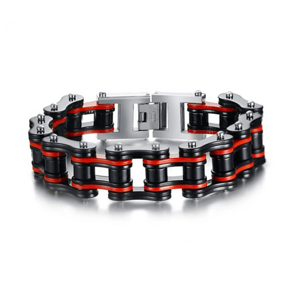 

Trendy Motorcycle Chain&Bike Chain Bracelets 316L Stainless Steel Jewelry For Men Unique Young Sports Style
