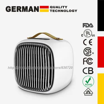 

Portable space heater, retro design heater 800W, 3 modes adjustable, with safety protection device, fast indoor heating