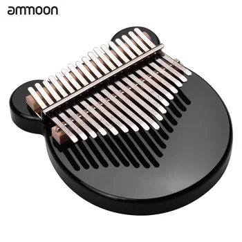 

ammoon 17-Key Thumb Piano Black Acrylic Kalimba Mbira Musical Instrument with Carrying Case Tone Stickers Tuning Hammer