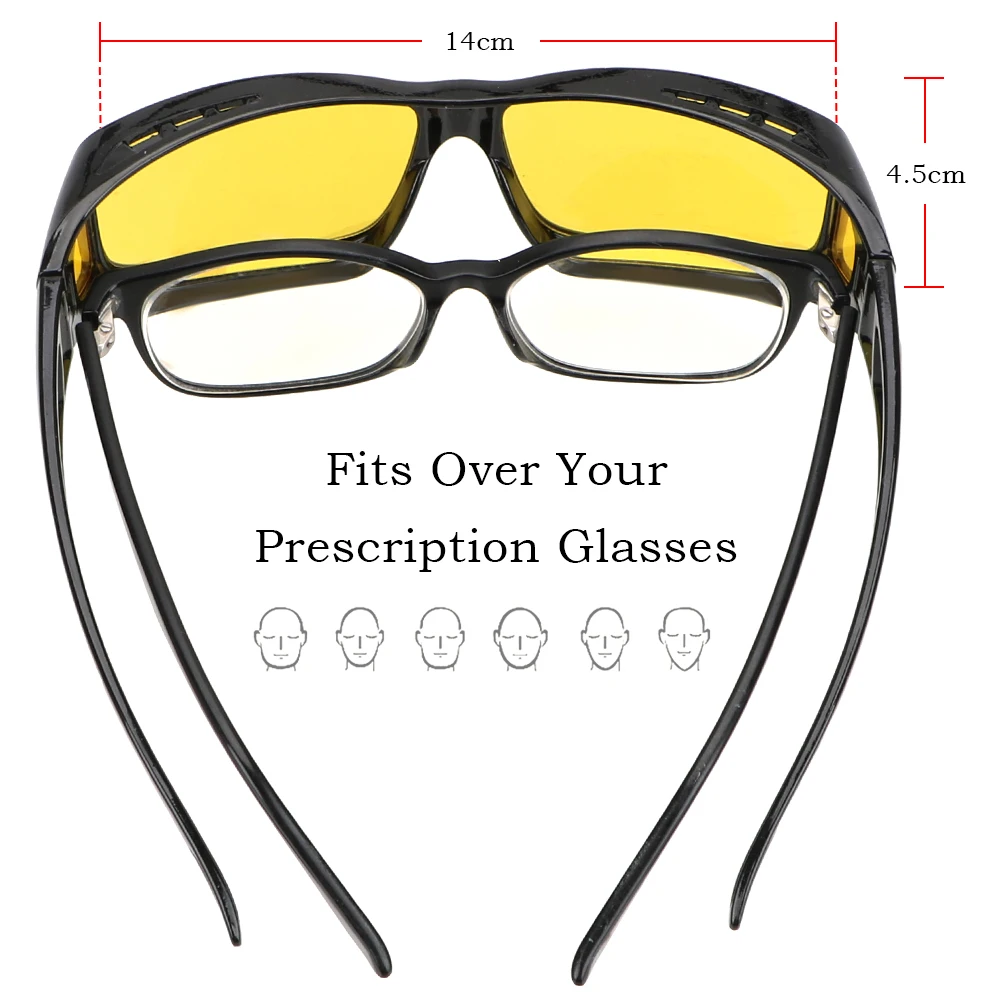 LEEPEEHD очки ночного видения, солнцезащитные очки, подходят по вашему рецепту, очки, очки для вождения автомобиля, водительские очки