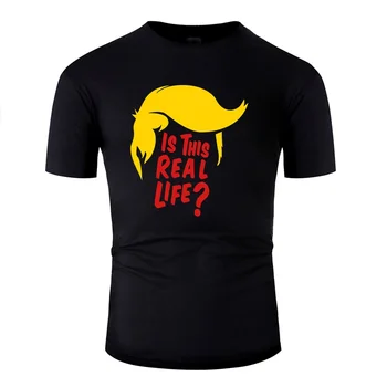 

Print Kawaii Trump Is This Real Life Tshirt Man Girl Boys Round Collar T Shirt Solid Color Oversize S-5xl Hiphop Top