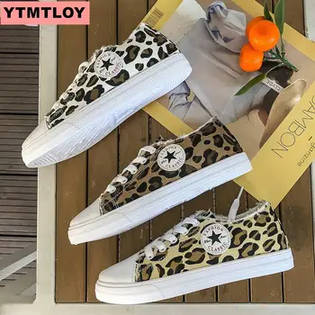 

201919 women's sports shoes vulcanized shoes fashion Zapatos De Mujer's fashion leopard print adds girls' new fashion
