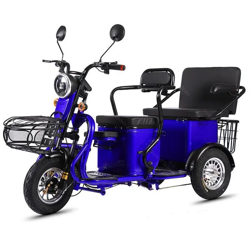 Elektrische Scooter Driewieler 3 Wielen Elektrische Fietsen 60V 600W 48V 20AH 40 Km/h Draagbare
