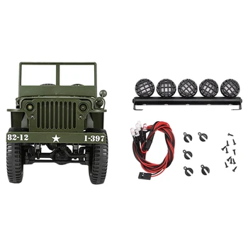 

1Pcs C606 1:10 Rc Car 2.4G Remote Control Four-Wheel Climbing Car & 1Pcs Bright Led Light Lamp Bar for 1/10 Rc Car