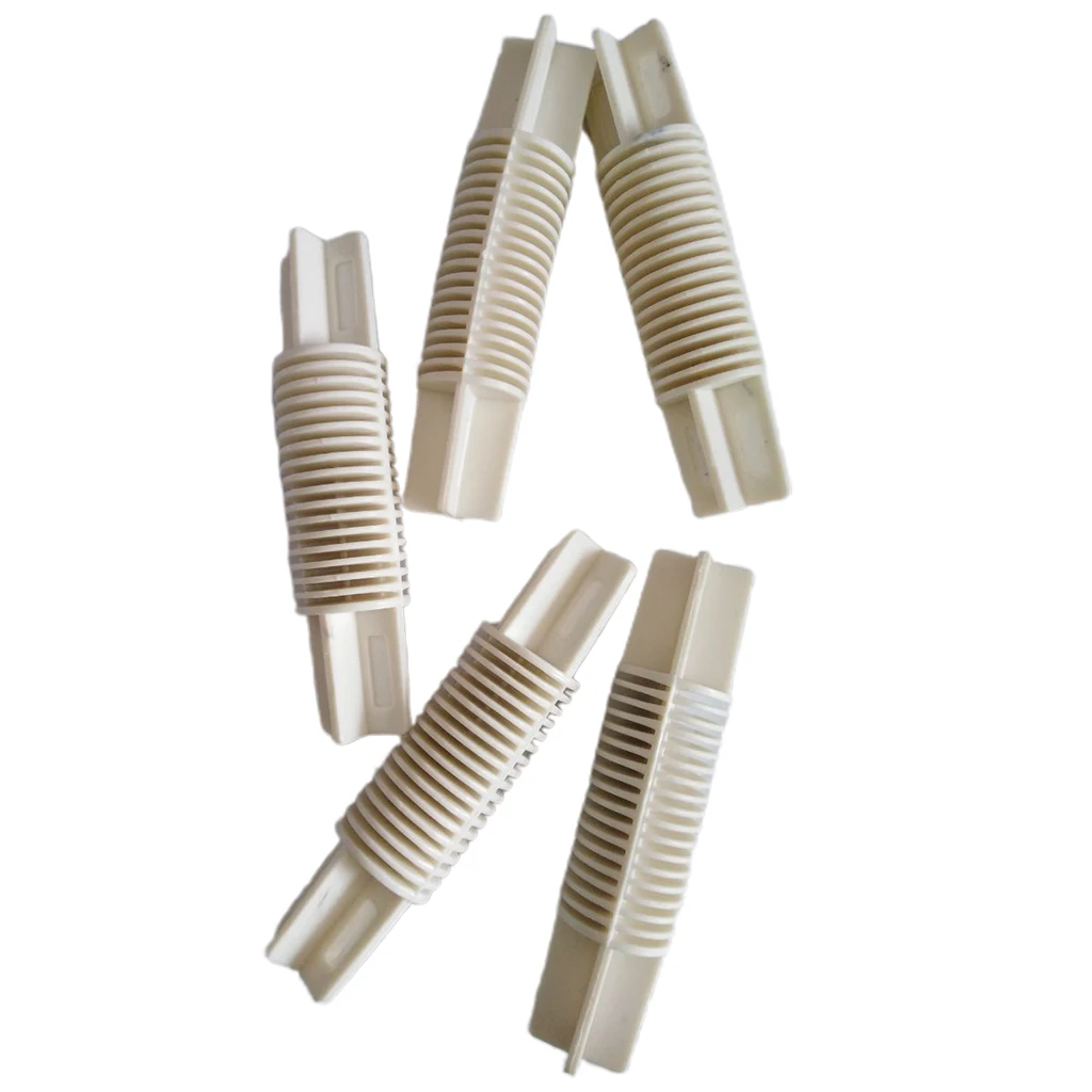 5Pieces Corner Bay Window Curtain Pole Elbow Joint Rod Support