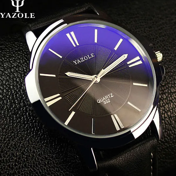 YAZOLE 2019 модные кварцевые часы мужские от лучшего бренда Роскошные деловые