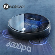 Ordensvor x520 6000pa sucção robô aspirador de pó, varrer molhado esfregar, app mapa navegação, carga automática chão & tapete robô limpeza