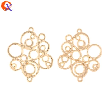 

Cordial Design 100Pcs 26*33MM Jewelry Accessories/Earring Connectors/Ring Flower Shape/DIY Making/Hand Made/Earring Findings