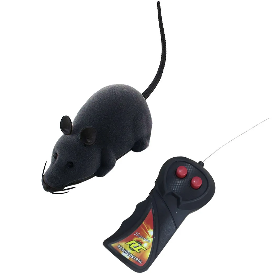 

Rc Animals Funny Wireless Electronic Remote Control Mouse Rat Pet Toy For Cats Infrared Radio Control Toys for Children Gifts