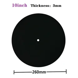 Anti-static Felt Slipmat for Turntable and Vinyl Records (10inch 3MM Black)