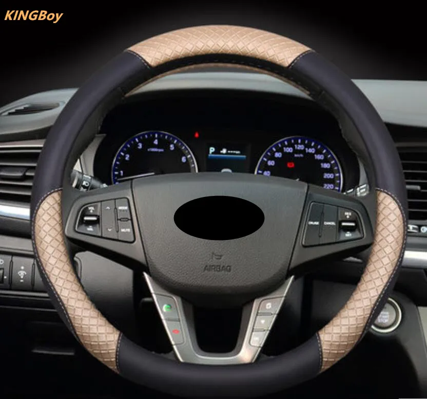 Для hyundai Tucson ручной работы руль Внутренняя окантовка аксессуары для ремонта - Цвет: 1