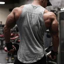 Muscle Dr. Brother спортивный жилет для фитнеса для мужчин без Рукавов стиль западный стиль летняя тренировочная дышащая быстросохнущая одежда