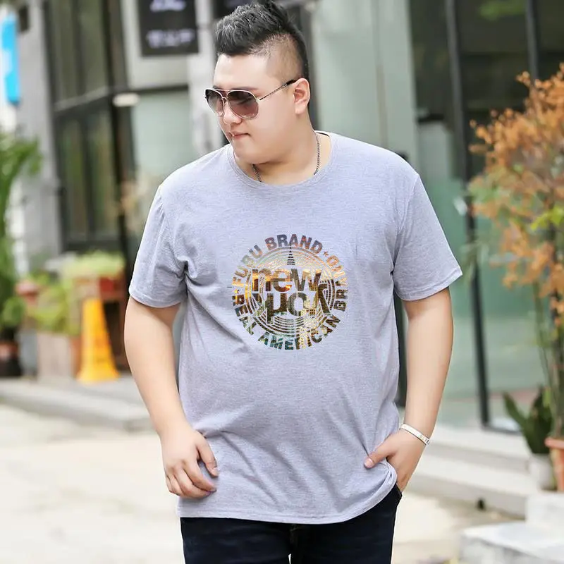 

Summer Men's Wear Short Sleeve Men's Loose Weight and Fat Increase Fat Korean Casual Half Sleeve Top Men Fat Trend