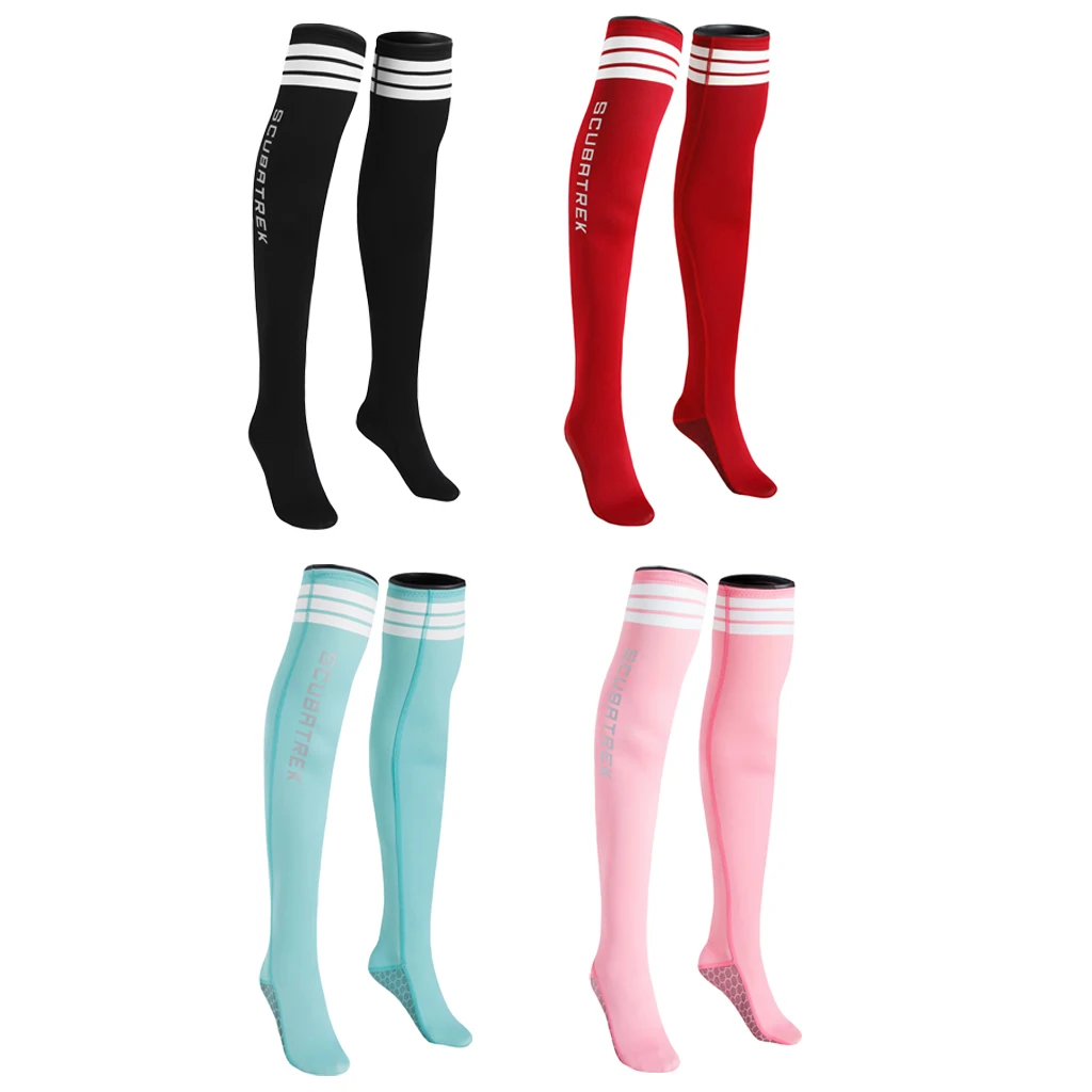 1.5mm Neoprene Women Diving Long Socks Water Sport Scuba Swim Snorkeling Surfing Wetsuit Booties Beach Dive Stocking Fin Sock